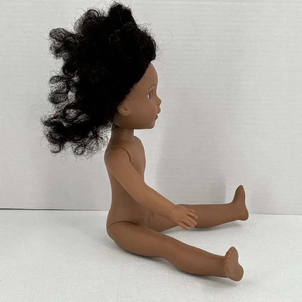 American Girl Wellie Wishers Kendall African American Doll Pink Eyes 14‎ Inch